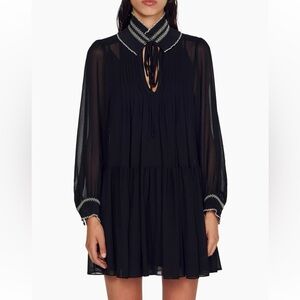 Sandro
Billowy Chiffon Dress